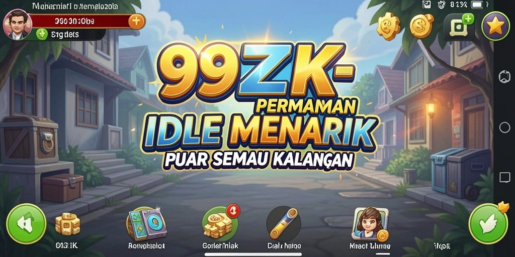 Tampilan gameplay 99ZK yang menarik dengan elemen Idle.
