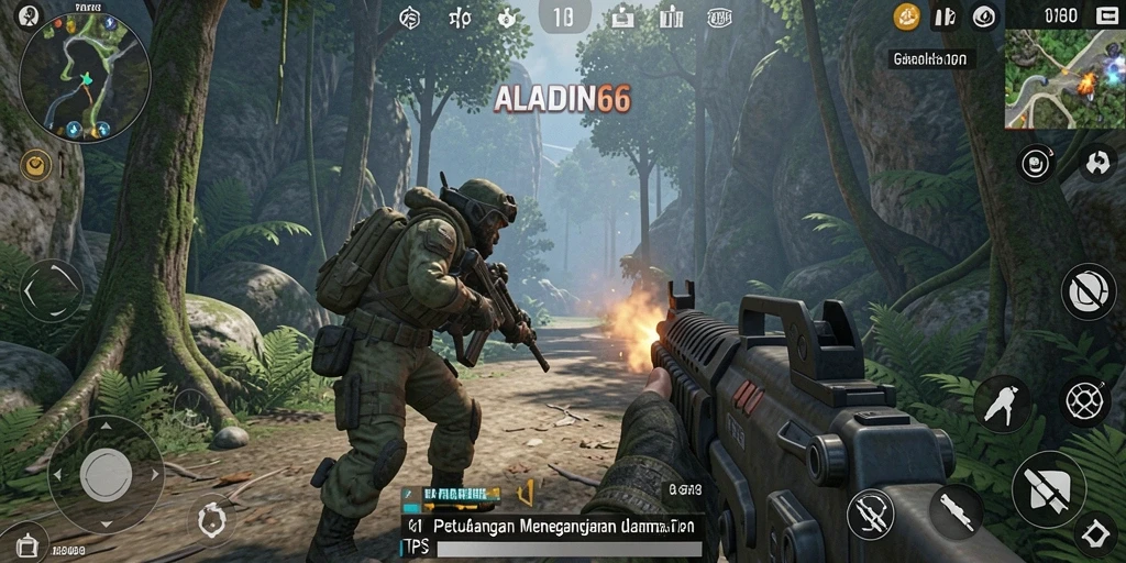 Tampilan gameplay seru dan grafis menawan dalam ALADIN66.