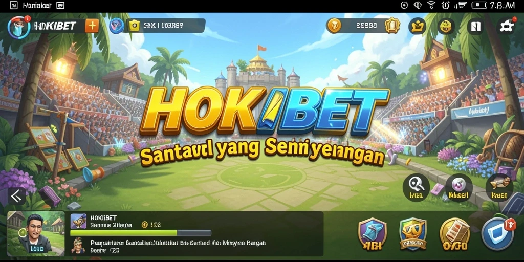 Tampilan gameplay HOKIBET yang menyenangkan dan penuh warna.