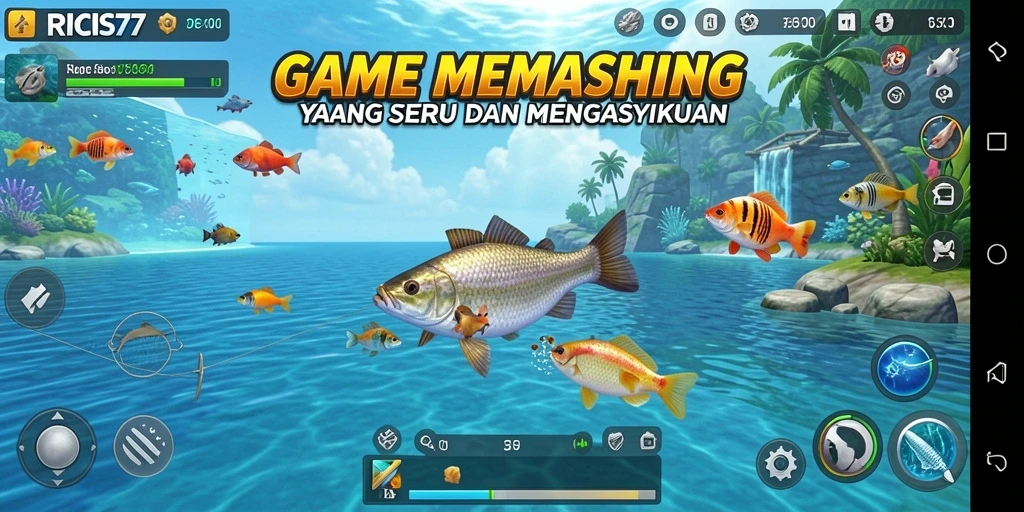 Screenshot RICIS77 menunjukkan aksi memancing yang mengasyikkan.